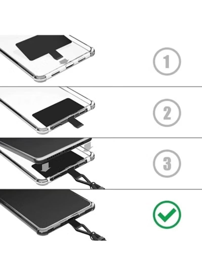 Premium Rhinestone Crossbody Phone Lanyard – Adjustable Sparkly Strap with Detachable Universal Patch, Hands-Free Neck/Shoulder Strap for Smartphones, Keys & ID Badge (Brown) - Image 2