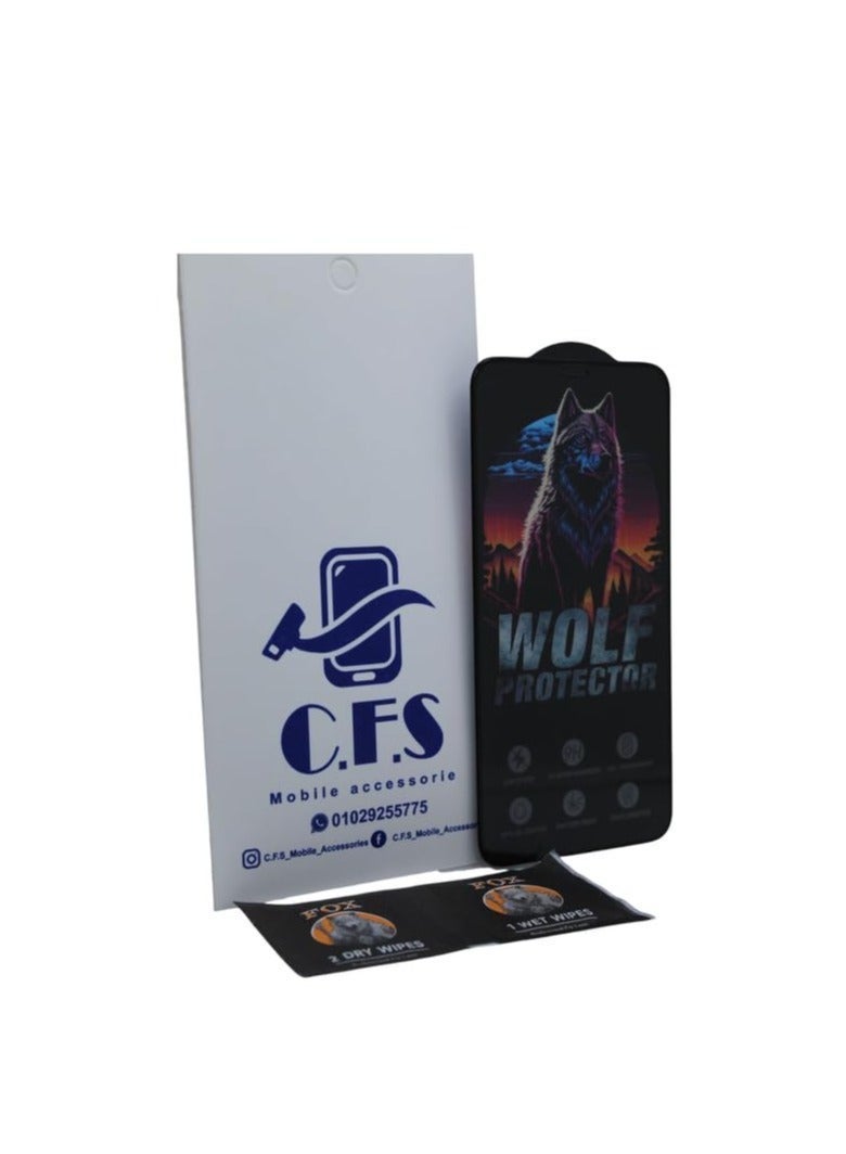 Wolf Protector Design Tempered Glass Screen Protector for Apple iPhone XR/Apple iPhone 11 - Clear & Black - Image 2