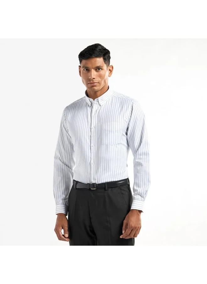 FAV Regular Fit Striped Shirt with Pocket