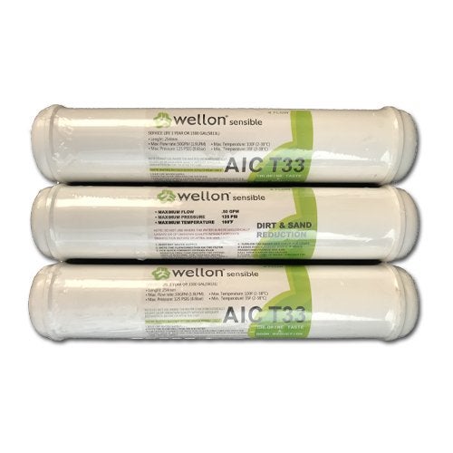 WELLON Sensible Push Fit Type Inline Filter Set with Activated PreCarbonActivated PostCarbon Sediment Filter Set Compatible with Reviva Dolphin Aquagrand All Domestic Water purifiers - Image 2