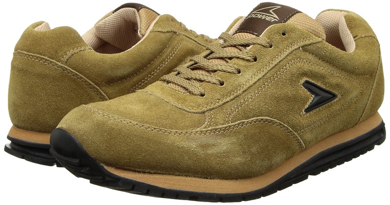 Power Men's Extreme Leather Beige Sports Shoes - 9 UK (8338294) - Image 2