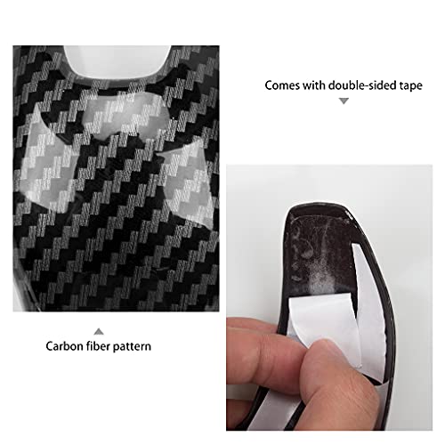 LDYFC Sport Style Carbon Fiber Print Auto Gear Shift Knob Cover for Ford EcoSport Escape Fusion C-Max Energi Wagon Fiesta Focus Transit Accessories (D) - Image 3