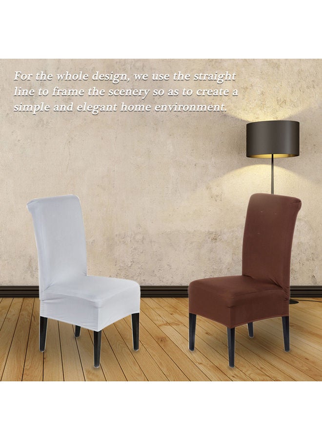 NIBEMINENT Stretchable Solid Chair Cover Red - Image 3