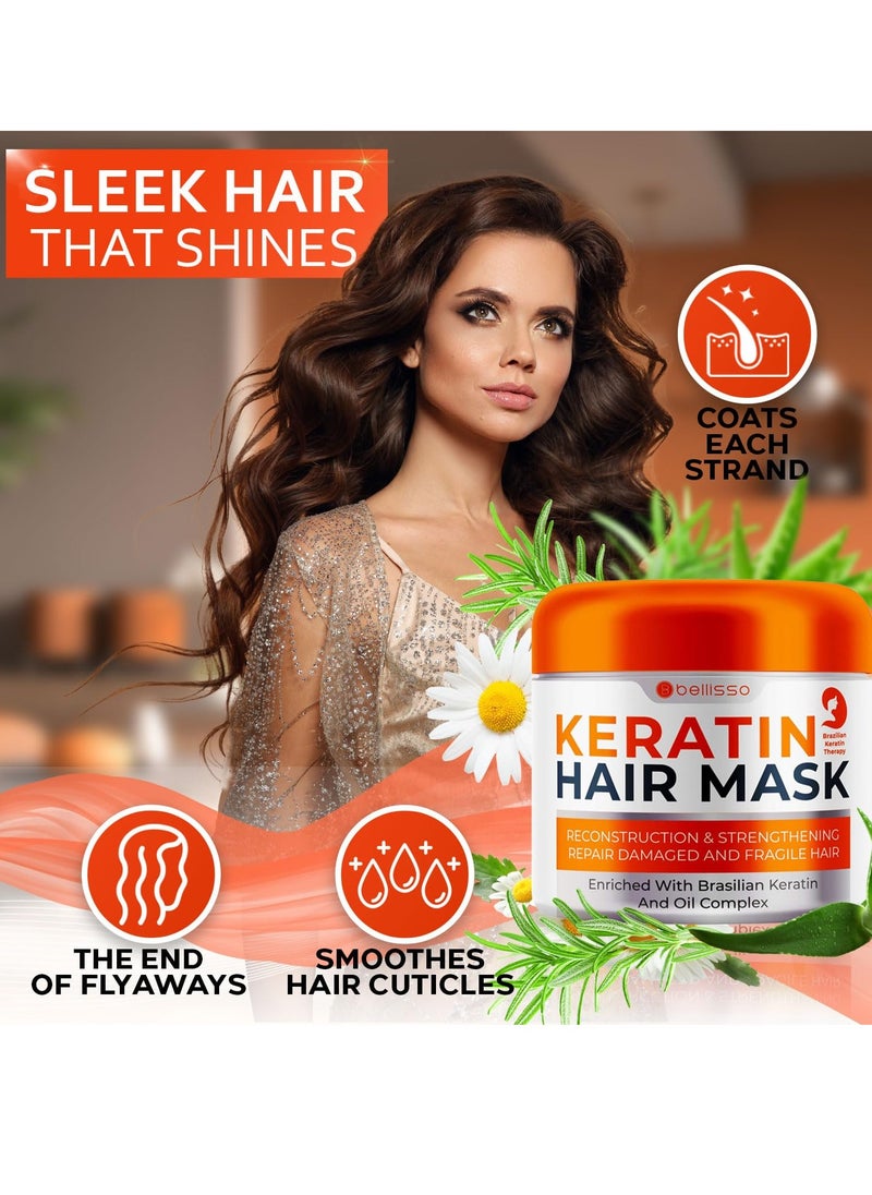 Keratin Hair Mask - Sulfate Free Hydrating Deep Conditioner Treatment for Dry, Damaged and Split Ends - Moisture for Frizzy and Curly Hair - For Women and Men - Moisturizer Care to Repair Damage - pzsku/Z1B079375A4DFACC62C66Z/45/_/1737369615/779f827b-efca-4ffa-9401-5061464fa20c