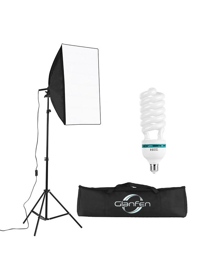 Glanfen Photography Soft Box Lighting Kit with 135W Bulbs, Soft Box and Handbag  - Image 1