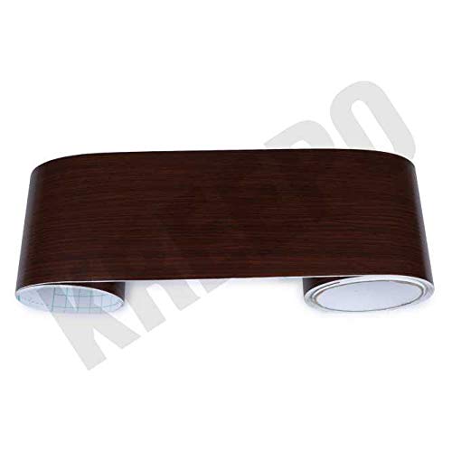 KREEPO Waterproof Waist Line Wall Sticker Self Adhesive Baseboard Wallpaper Border Roll Decals Home Decor Film (Size 4Inch x 40m) (Wood-8) - Image 3