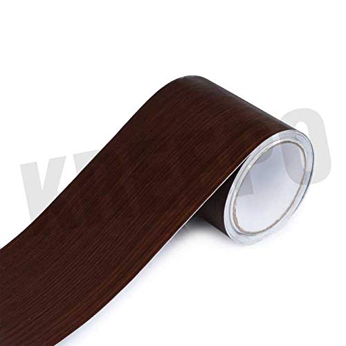 KREEPO Waterproof Waist Line Wall Sticker Self Adhesive Baseboard Wallpaper Border Roll Decals Home Decor Film (Size 4Inch x 40m) (Wood-8) - Image 2