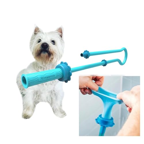 Rinseroo Dog Spot Washer – 6ft Slip-On Shower Hose for Easy Pet Rinsing, Fits Showerheads Up to 4” – Stress-Free Way to Clean Dogs Without a Full Bath, Shark Tank Product (Not for Tubs) - Image 1