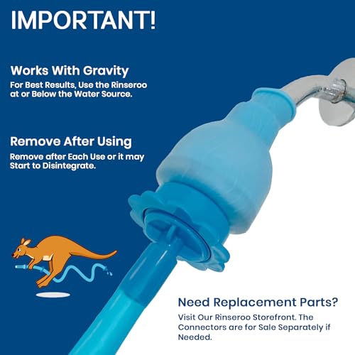 Rinseroo Dog Spot Washer – 6ft Slip-On Shower Hose for Easy Pet Rinsing, Fits Showerheads Up to 4” – Stress-Free Way to Clean Dogs Without a Full Bath, Shark Tank Product (Not for Tubs) - Image 3
