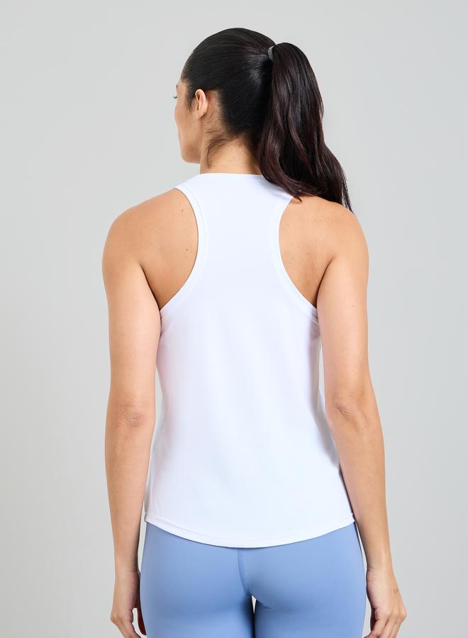 Take Two White Racerback Activewear Tank Top - Image 4
