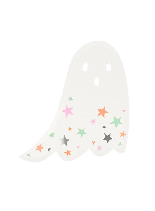 Meri Meri Ghost With Stars Plates