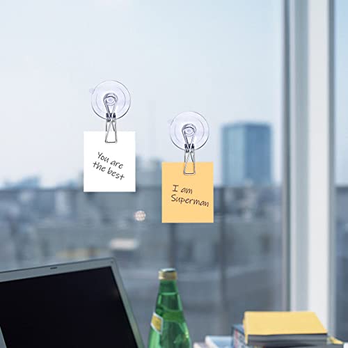 AccEncyc 24Pcs Suction Cup Clips for Windows 2" Suction Clips Clear Suction Cup Clamp Holder Suction Cup with Spring Clamps Sucker clamp Clip Window Swivel Clip with Suction Cup - Image 5