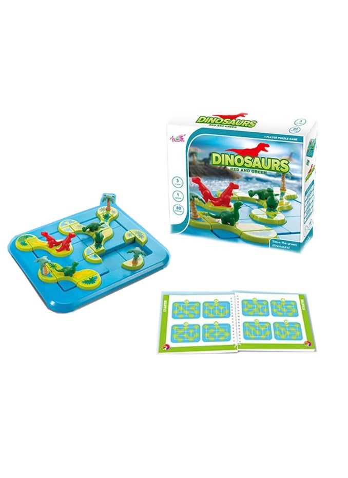 Little Red Riding Hood and the Wolf puzzle game, studied by international experts to develop intelligence, entertain and develop the child's skills, the attached booklet includes 48 challenges.