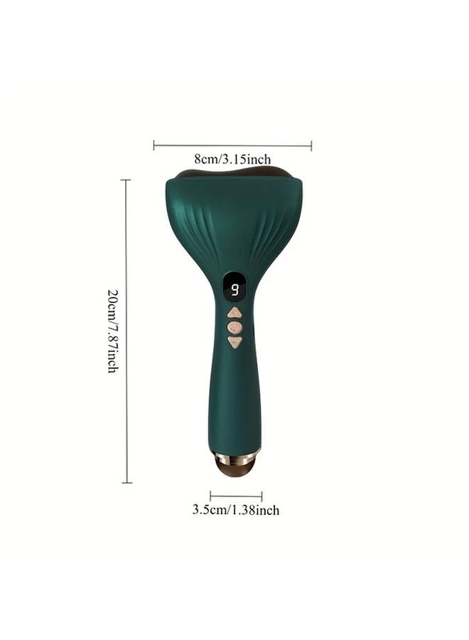مساج كهربائي أخضر بالUSB، 9 مستويات قابلة للتعديل للوجه والجسم - Image 3