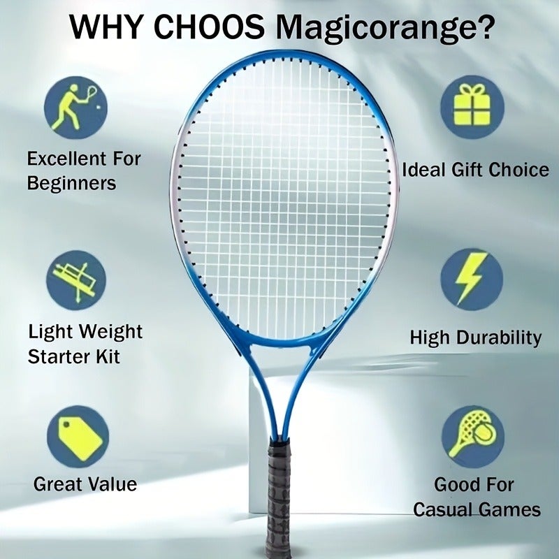 HONGHUOING 2 Tennis Rackets + 1 Tennis Ball - Durable Training Set for Beginners with Storage Bag - Image 4