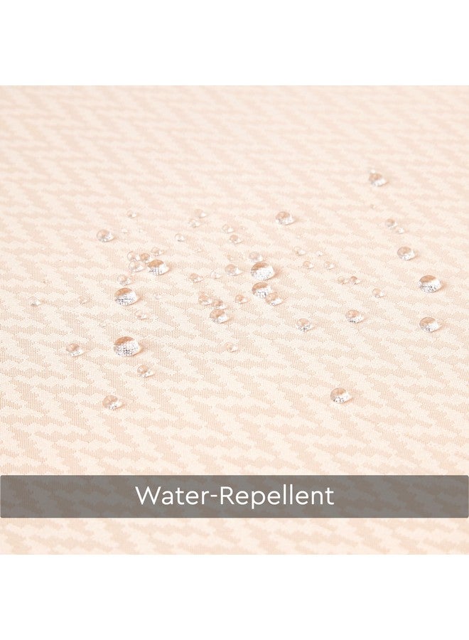 Encasa XO Shower Curtain Waterproof | ZZ Peach Bathroom Curtains for Women & Men with 10 Hooks | Easy Installation | Quick-Drying Curtains | (183x213 cm) - Image 5