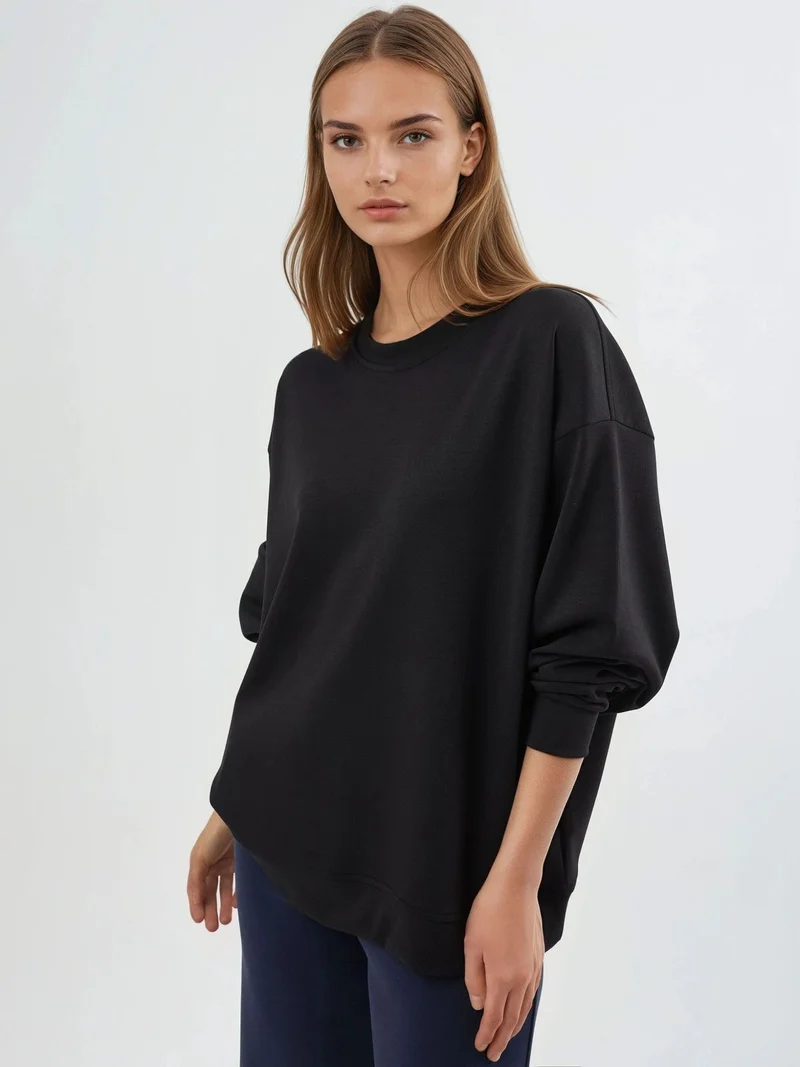 Busem BUSEM Relaxed Fit Crew Neck Knitted Sweatshirt