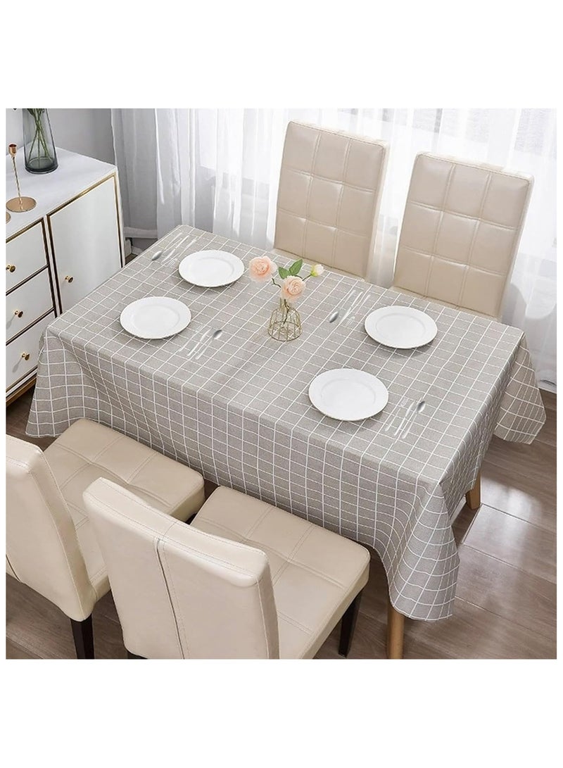 Anna Minimalist PVC Tablecloth for Home Dining and Office Desks - Waterproof, Oil-Proof, and Easy to Clean - Image 3
