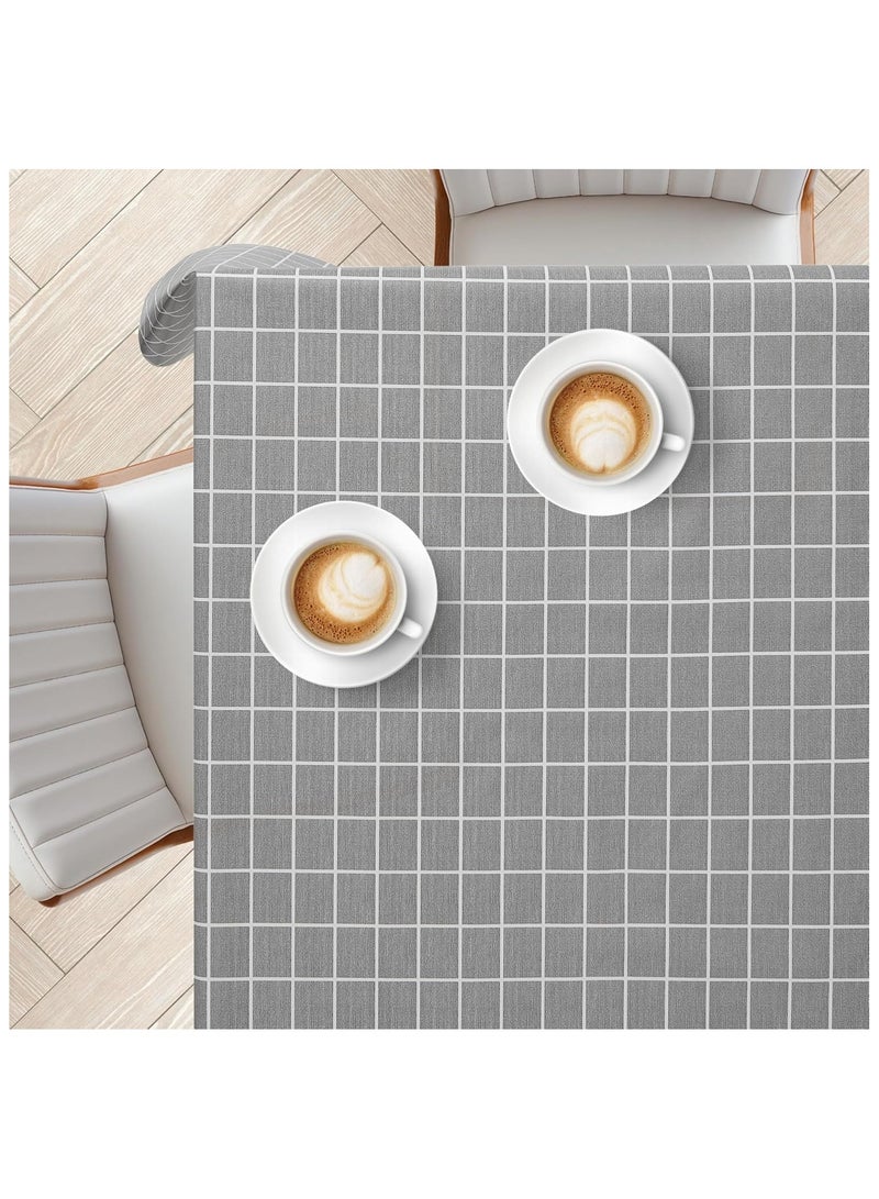 Anna Minimalist PVC Tablecloth for Home Dining and Office Desks - Waterproof, Oil-Proof, and Easy to Clean - Image 5