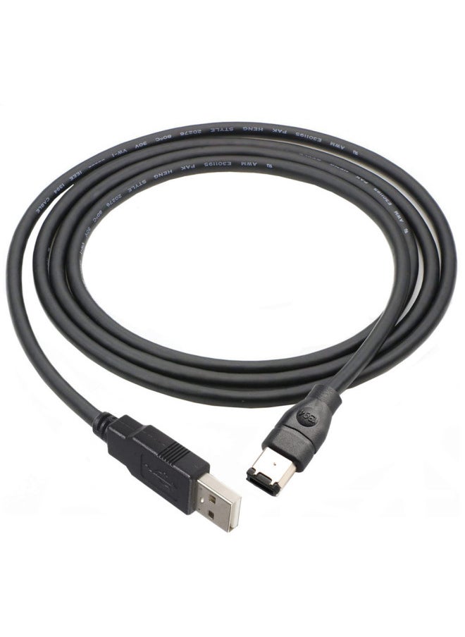 Generic - Standard Copper Wire IEEE400 1394 Firewire USB AM To 6p Cable USB To 1394 Sound Card Connection-Color:3 M - Image 1