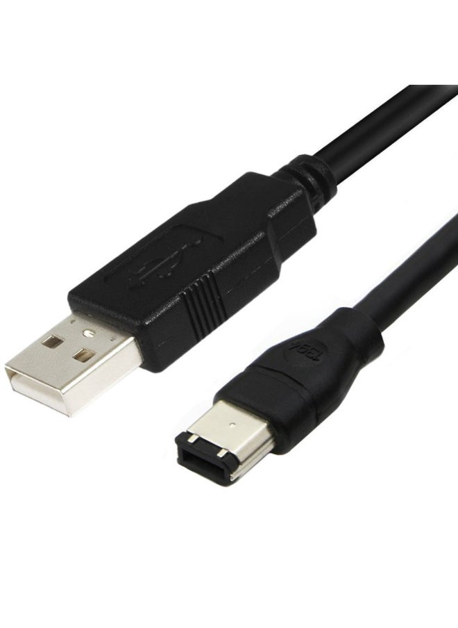 Generic - Standard Copper Wire IEEE400 1394 Firewire USB AM To 6p Cable USB To 1394 Sound Card Connection-Color:3 M - Image 1