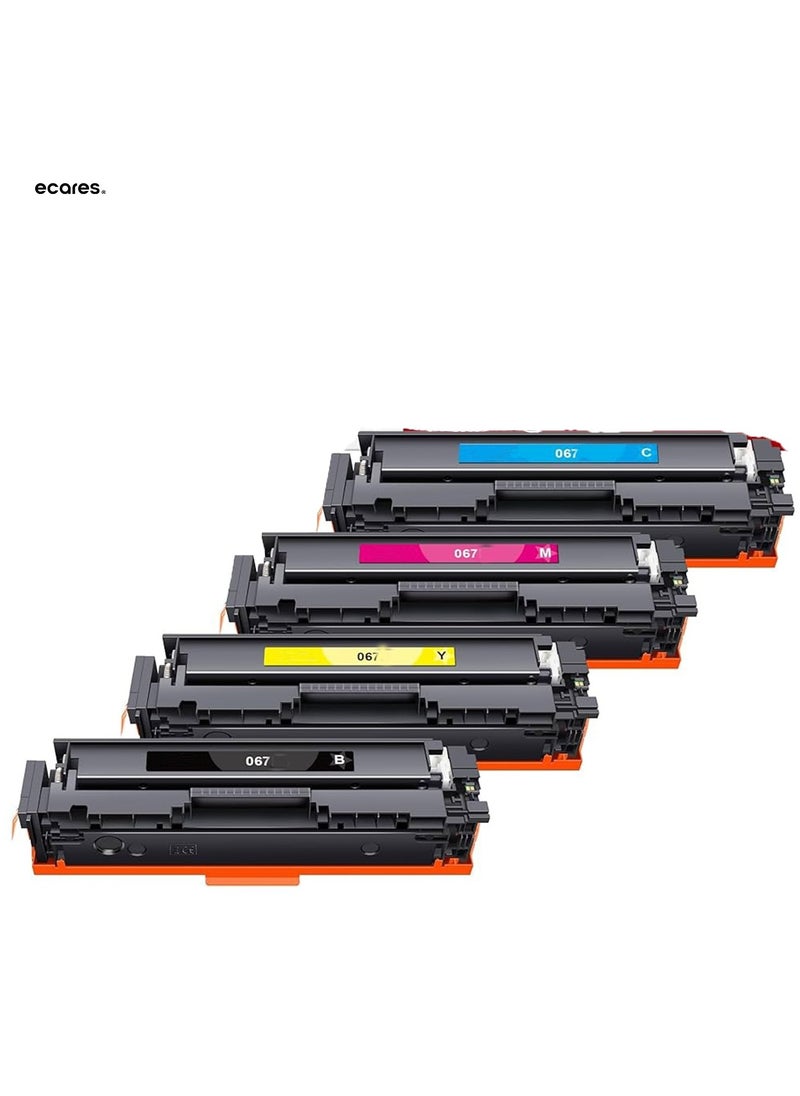 ECARES - ECARES® Compatible Toner Cartridge 067 067H 067 Toner Cartridge Set 4 Pack High Yield MF656Cdw Compatible Replacement for Canon 067H for Canon image CLASS LBP633Cdw LBP632Cdw MF653Cdw MF654Cdw MF656Cd - Image 1