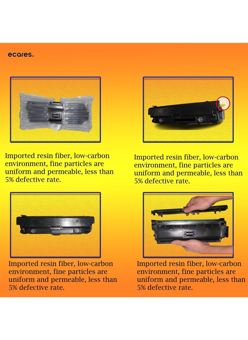 ECARES - ECARES® Compatible Toner Cartridge 067 067H 067 Toner Cartridge Set 4 Pack High Yield MF656Cdw Compatible Replacement for Canon 067H for Canon image CLASS LBP633Cdw LBP632Cdw MF653Cdw MF654Cdw MF656Cd - Image 1