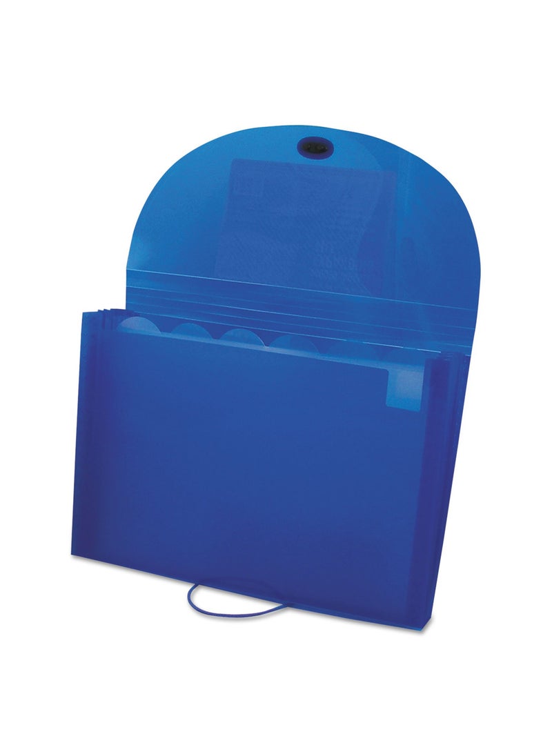 C-Line 7-Pocket Expanding File, Letter, Blue 