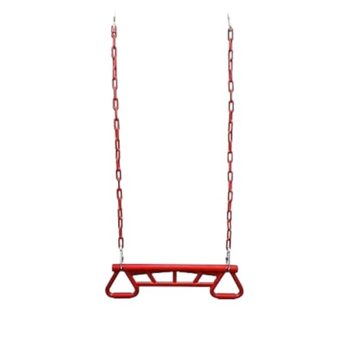 REZNOR Trapeze Swing Bar Playset with Plastic Gym Trapeze Bar for Kids/Adults, | Weight Capacity 120 kg (Red) - Image 2