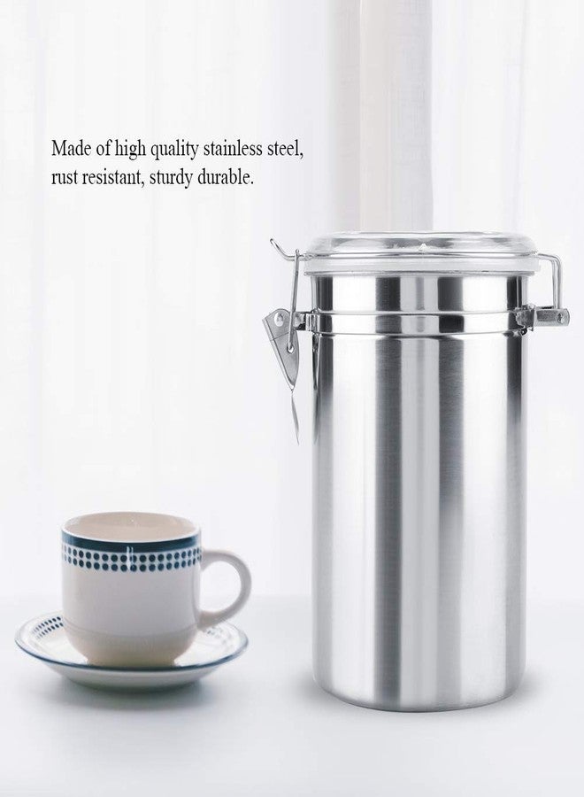 Jwthee Airtight Coffee Canister, Stainless Steel Coffee Container for Ground Coffee, Home Kitchen Food Storage Organizer Coffee Bean Storage Grounds Container for Espresso, Rice, (XL) - Image 2