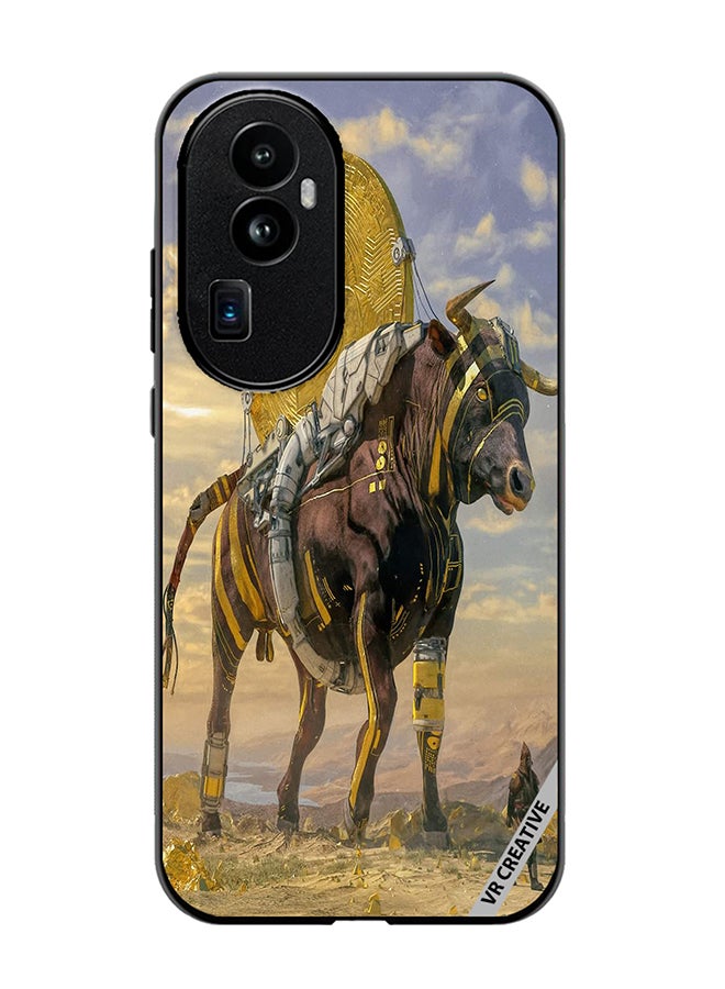 VR CREATIVE Protective Case Cover For Oppo Reno 10 Pro Plus Bitcoin Horse Design Multicolour - Image 1
