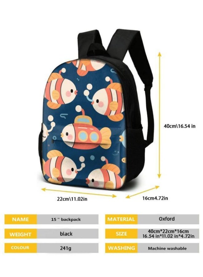 [Super new special offer] Cartoon theme bag three-piece set | double-shoulder + hand-held + storage pen bag | gift self-use good-looking - 422  - Image 5