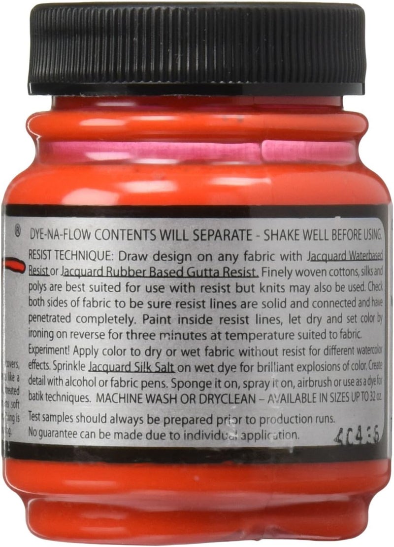 Jacquard Dye-Na-Flow Liquid Fabric Color, 2.25 oz, Scarlet - Image 2