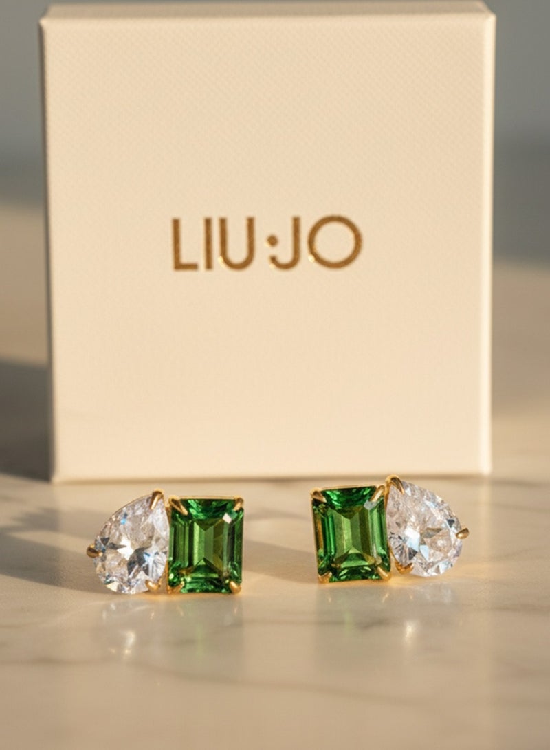 Liu Jo Dereh Green Gold Earring - Image 5