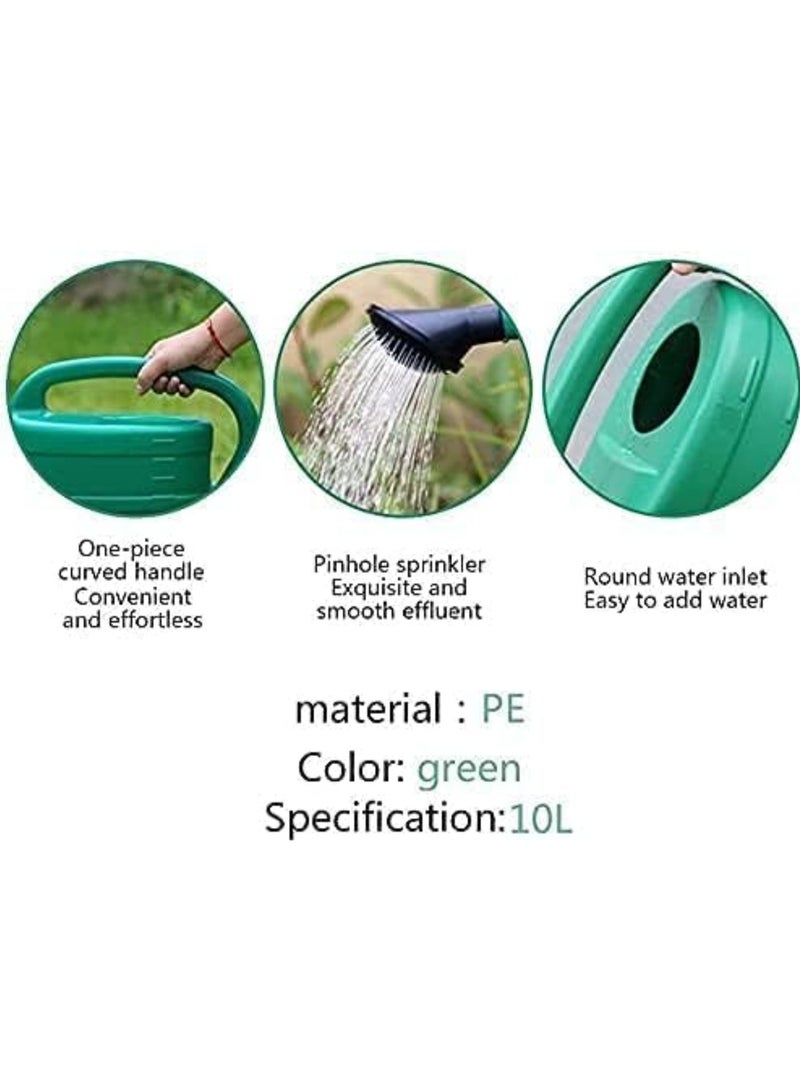 QUALITY Watering Can, Large Capacity Watering Can, Detachable Nozzle Equipment, For Indoor, Outdoor, Garden Watering, Green (10 Liter) - Image 4