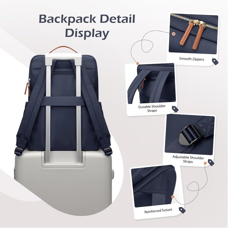 GOLF SUPAGS Stylish Laptop Backpack for Women Work College Travel Casual Daypack Fits 15.6 Inch Notebook - Image 5