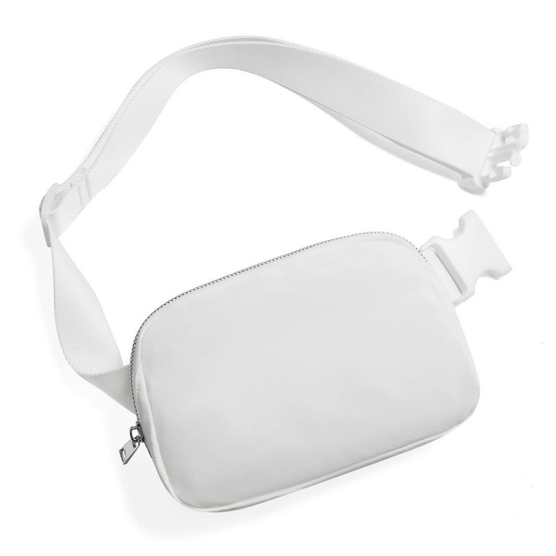 Gitus Belt Bag for Women Fanny Pack Crossbody Bags for Women Fashion Waist Packs with Adjustable Strap Gifts for Teenage Girls Women Men (White) - Image 1