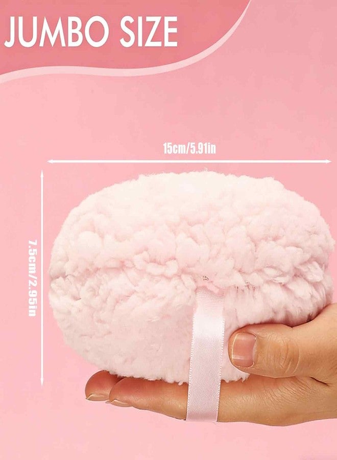 Aeenioy 2PCS Set Powder Puff for Women and Babies, Soft Makeup Sponge Puff for Daily Powder Application, Beauty Blender Sponge for Quick Touch-Ups - Image 2