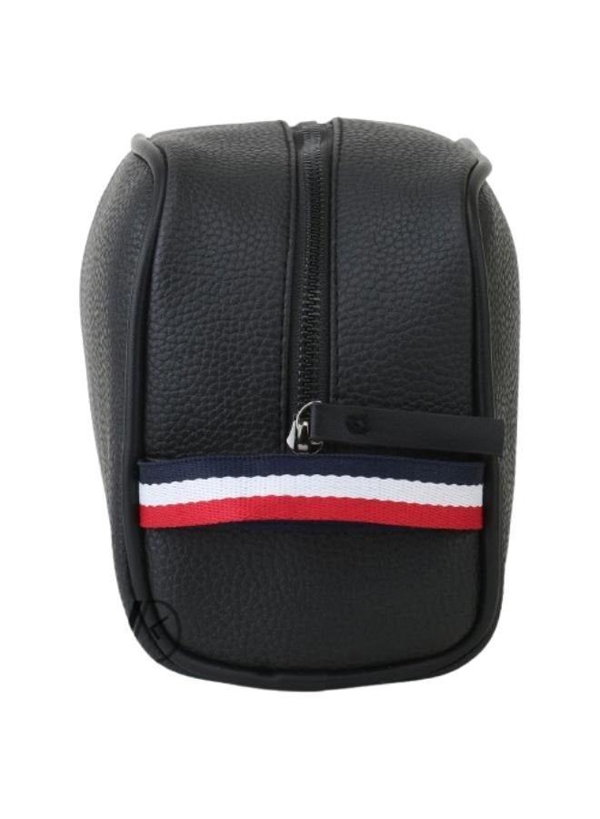 Tommy Hilfiger Plus Original Tommy Hilfiger Black Leather Handbag Wash Bag Men  - Image 2