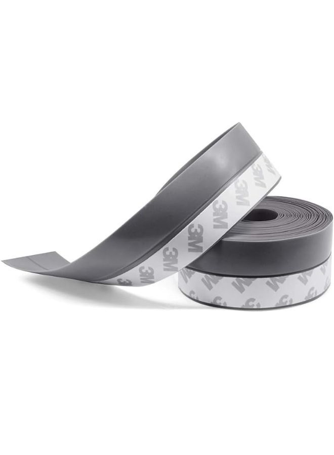 TEGRILO Weather Stripping Door Seal Silicone Door Bottom Seal Soundproof Weather Stripping Anti-Collision Adhesive Solid Seal Strip for Doors and Windows Gaps - Image 1