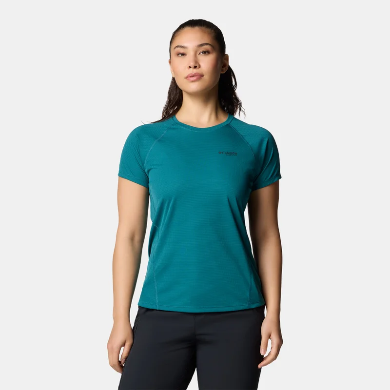 Columbia Green Women's Cirque River Pro Hiking T-Shirt for Women | Best Price UAE