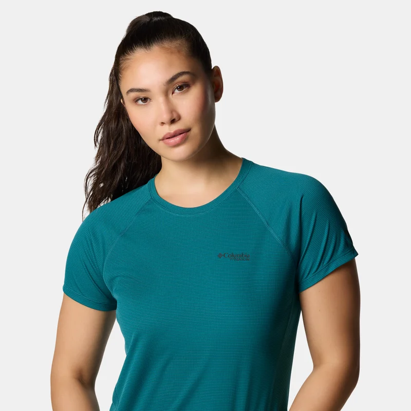 Columbia Green Women's Cirque River Pro Hiking T-Shirt for Women | Best Price UAE