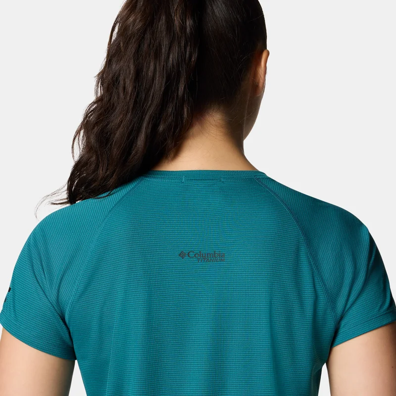 Columbia Green Women's Cirque River Pro Hiking T-Shirt for Women | Best Price UAE