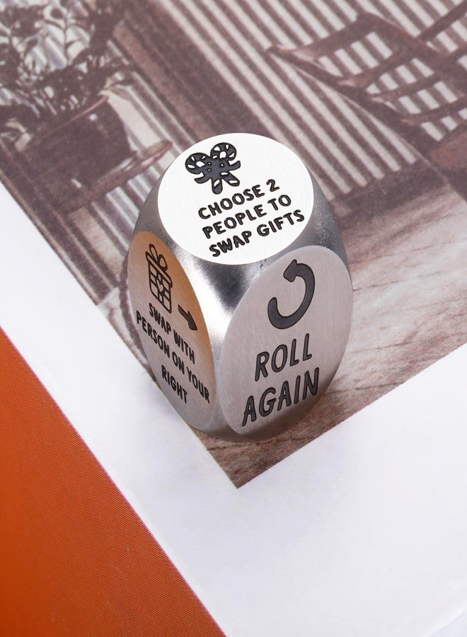 KINMES White Elephant Gift Exchange Dice, Santa Swap Gift Exchange Dice, Exchange Gifts Family Game, Christmas Stocking Stuffers for Men Women, Christmas Games for Family Party - Image 3