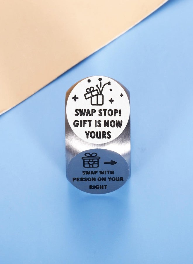 KINMES White Elephant Gift Exchange Dice, Santa Swap Gift Exchange Dice, Exchange Gifts Family Game, Christmas Stocking Stuffers for Men Women, Christmas Games for Family Party - Image 4