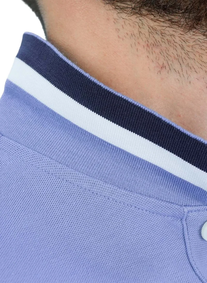 GIORDANO  Men's Slim Fit Cotton Short Sleeve Napoleon Polo for Men | Best Price UAE