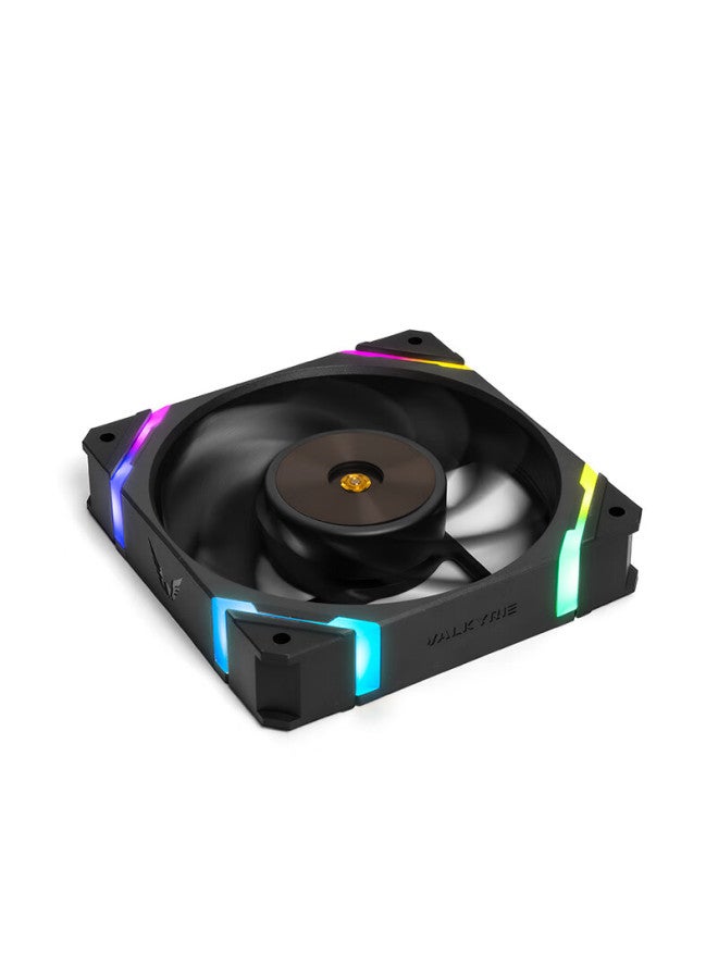 Valkyrie X12r Vk Fdb Bearing, Secondary Dynamic Balance Fan Blades, Easy Wiring Design, 12cm Case Fan, 4pin Pwm, Argb Lighting Effects - Image 2