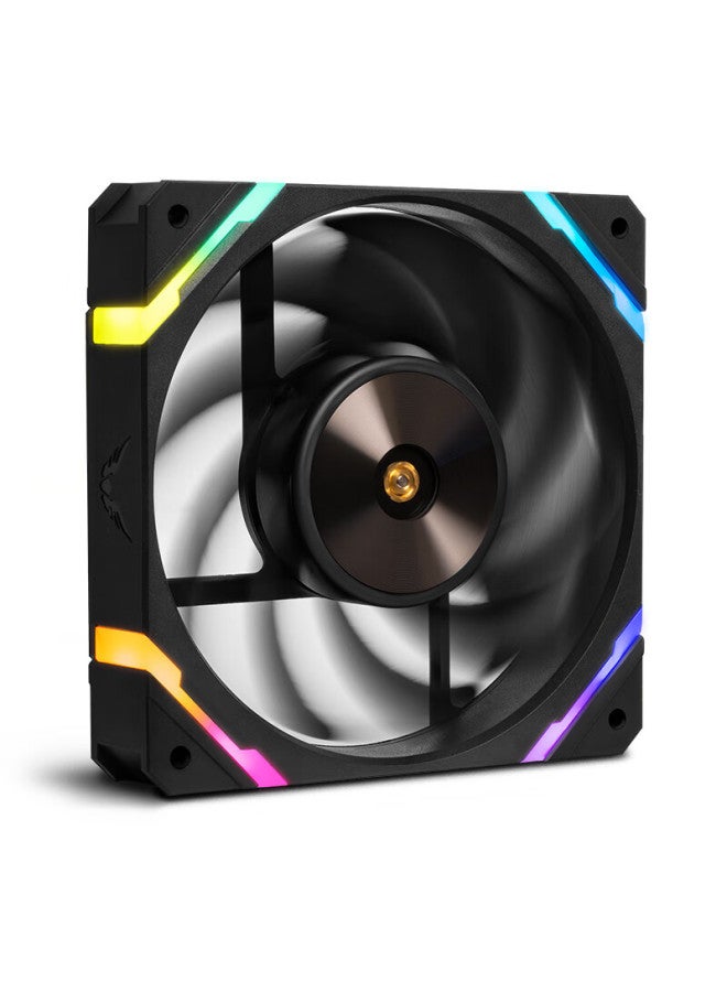 Valkyrie X12r Vk Fdb Bearing, Secondary Dynamic Balance Fan Blades, Easy Wiring Design, 12cm Case Fan, 4pin Pwm, Argb Lighting Effects - Image 1