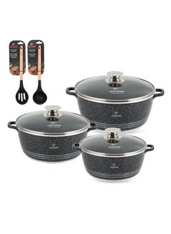 Cookware Set 8 pieces - Pots set Induction Bottom, Granite Non Stick Coating 100% PFOA FREE, Die Cast Cooking Set include Casseroles And Kitchen Utensils - pzsku/Z1B090AA7D0BA056CD649Z/45/_/1739791100/ba6ced68-0b2f-4c4b-8456-df4a413ecd8a