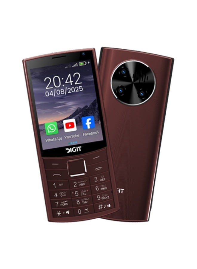 Digit 4G Edge – 3.2” Display, 2GB RAM, 16GB Storage, Quad-Core, 2500mAh, Dual Camera, WiFi, Type-C- Deep Blue - Image 1